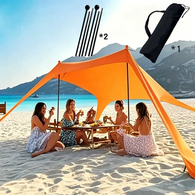 for Picnics and Camping, Seaside: Avtomobil yan çətirləri - new-orange-2-irons-200160150cm