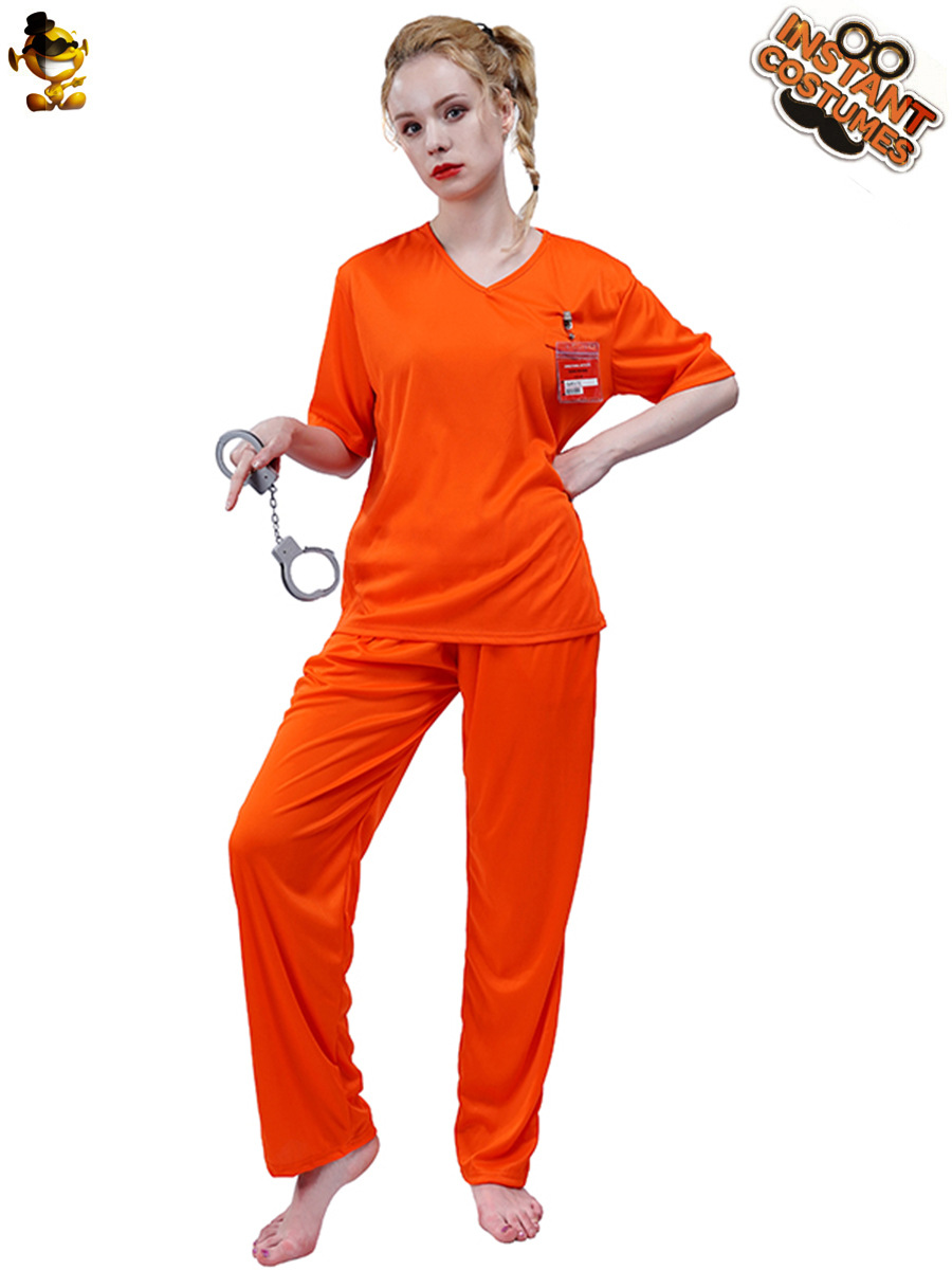 Ropa de fiesta de Halloween uniforme de prisionero tentación uniforme de prisión traje de rendimiento escénico ropa de cosplay juego de rol image 3