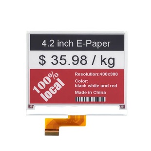 4.2Ӣ��400x300 I2C E ink ��Ӽ��@ʾ��īˮ���ڰ׼t��ɫ��Ӽ�