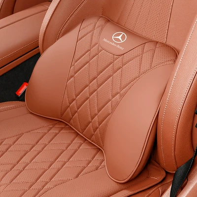 Headrest for the new E300L/GLC/E-Class C260L/b/mlA200L, with - mercedes-benz-lumbar-support-1-piece-ochre-brown