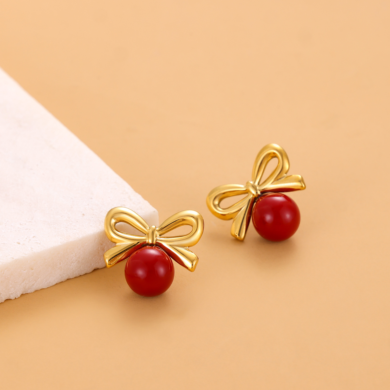 8g Weight 304 Stainless Steel Ear Needle Material Ear Studs Classification 1 Pair Quantity Holiday, Daily Occasion 304 Stainless Steel Material Bow Knot Pattern All Seasons Season Women's Gender Plating Design Elegant, Simple Style Style 1 Pair Elegant Simple Style Bow Knot Plating 304 Stainless Steel Ear Studs 10