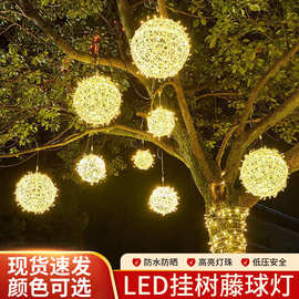 led藤球灯圆球灯彩球灯满天星户外防水节日装饰庭院彩灯定制批发