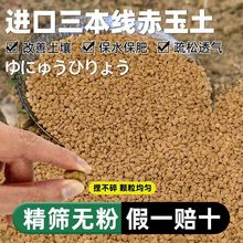 日本进口赤玉土三本线正品多肉颗粒土盆景专用爬宠铺面硬质营养土