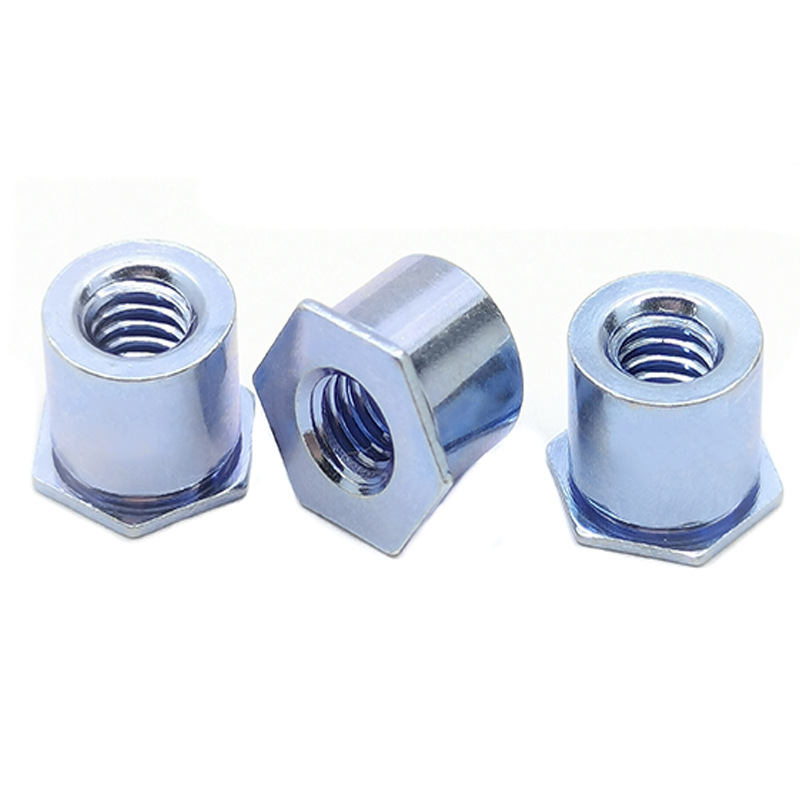 批发SO-032-4到40长 电路板通孔压铆螺母柱 碳钢镀锌六角压板螺丝