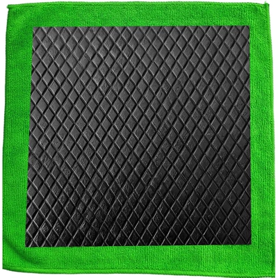 Car cleaning tools: Wash Magic Mud Cloth, Volcanic Mud - vertical-diamond-shaped-mud-cloth-green