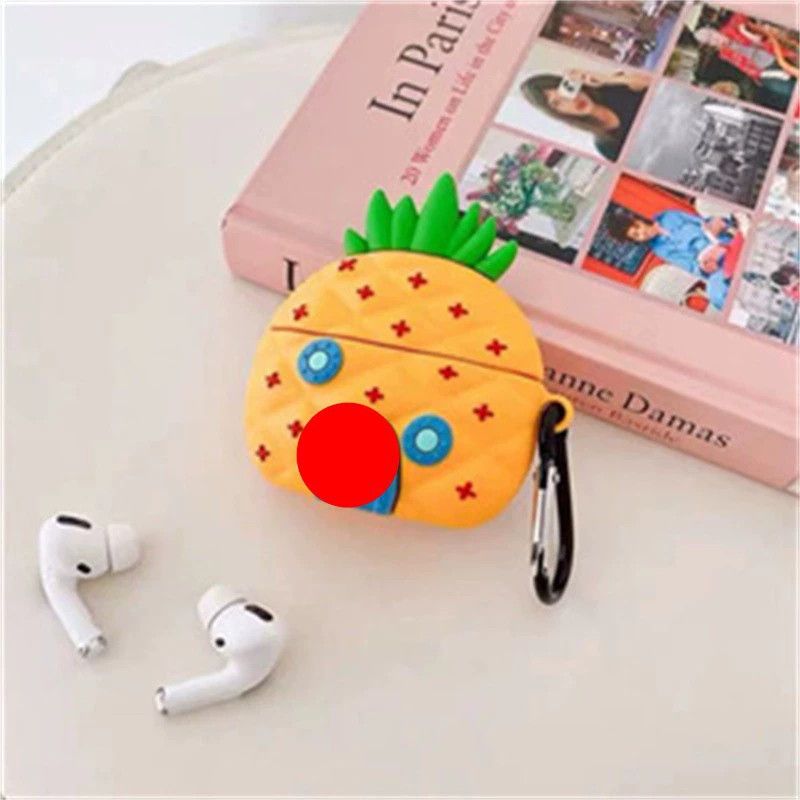 Силиконовый защитный чехол для Apple AirPods (3-е поколение) — дизайн мультгероя, зацепляющий или хвост, беспроводная совместимость