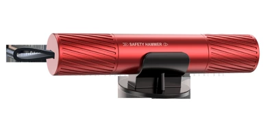 Car safety hammer, one-second: Qəza çəkici - ac02-bare-device-without-color-box-or-glass-1-piece-in-opp-bag-red