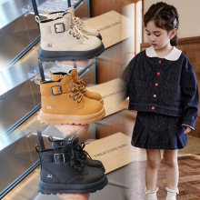 宝宝小黄靴2025秋冬小童短靴加绒婴儿鞋子男童儿童靴子女宝马丁靴