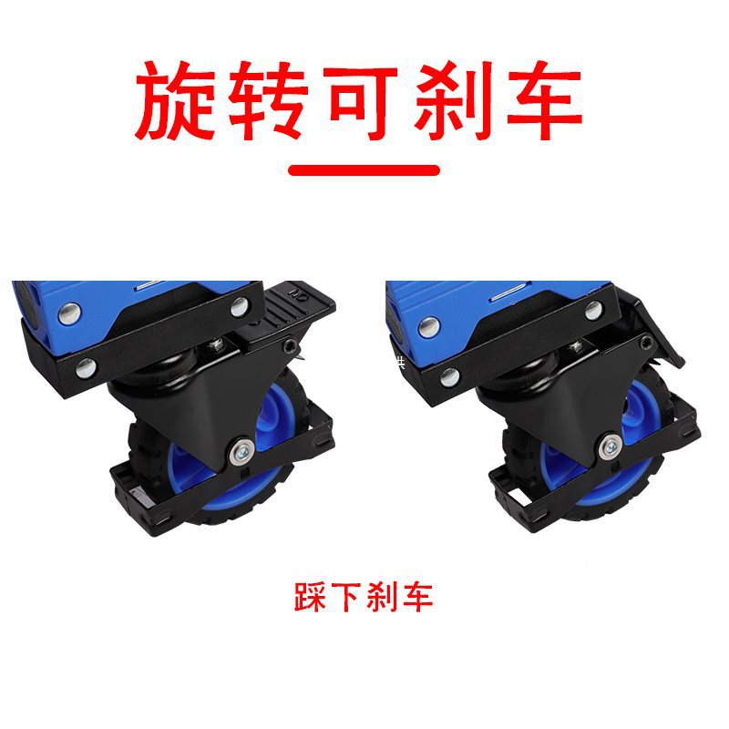 顺和手推车平板车静音搬运车家用小拉车刹车小推车拉货折叠手拉车