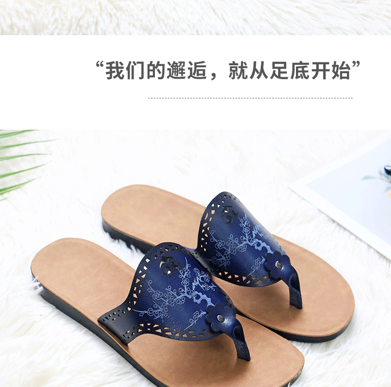 Dép sandal nữ quai ngang da PU mũi hở, đế bằng chống trượt, thoáng khí đi biển và đi trong nhà — màu vàng, màu xanh nhạt, màu xanh đậm, màu đỏ chi tiết 11