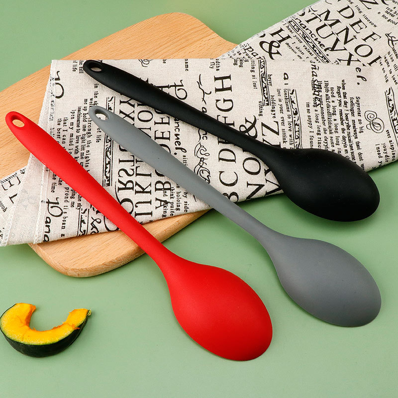 Large spatula to stir and mix silicone soup spoon soup shell soft…