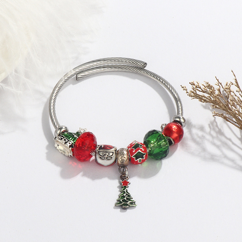 Fashion Christmas Tree Copper Bracelets 1 Piece