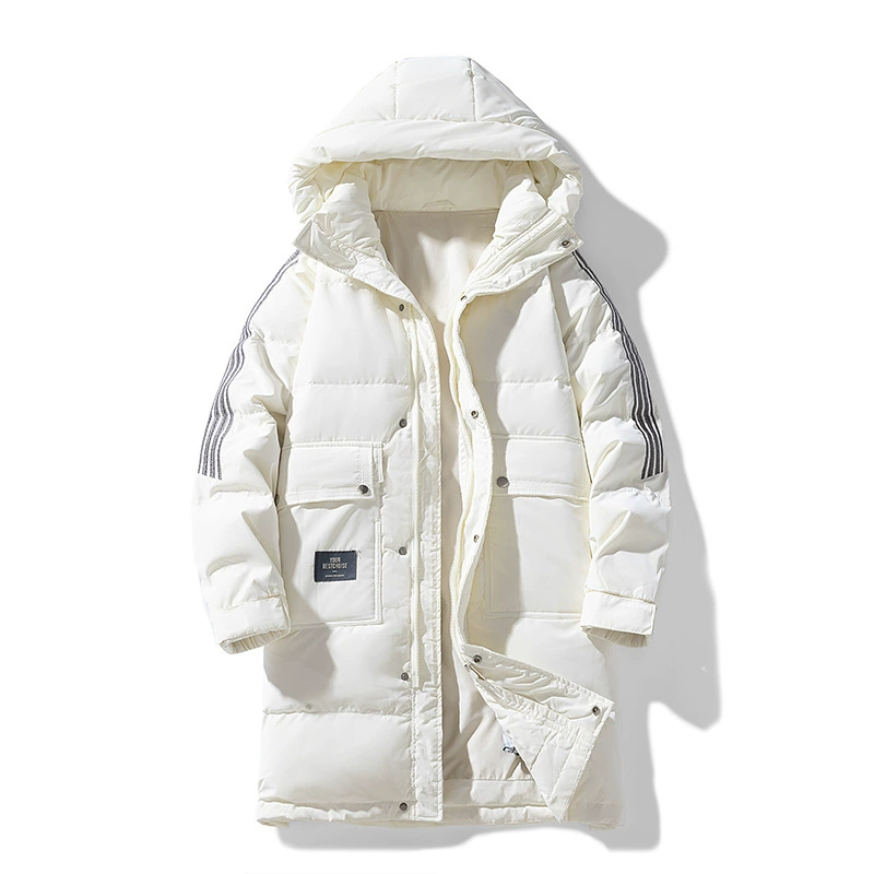 Velvet down jacket, keep warm windproof coat with hood, oversize, duck down