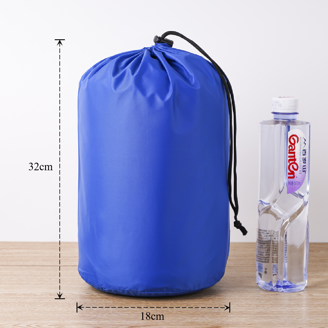 Bolsa de cuerda de nylon impermeable cilíndrica de plumón para ropa doméstica de poliéster bolsa de almacenamiento bolsa de embalaje bolsillo de paquete de contracción image 103