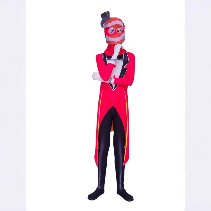 Mono de cosplay de circo digital mágico transfronterizo, disfraz de payaso Pomni, traje de cosplay de Pamni