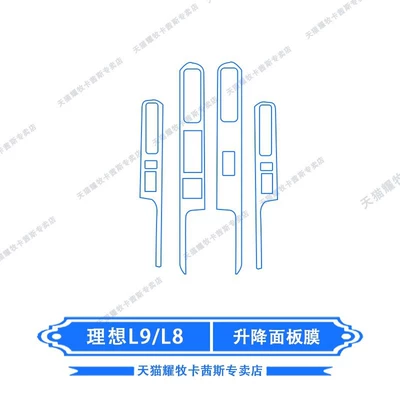 film, interior film, navigation — Car interior film - 26-types-of-ideal-l8l9-livisultra-lifting-panel-films