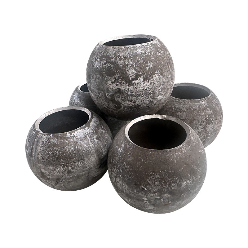 cabeza de bola hueca bola de hierro soldada cabeza de bola galvanizable bola de hierro forjado cabeza de bola cilíndrica esférica barandilla pieza de enlace a través del agujero image 5