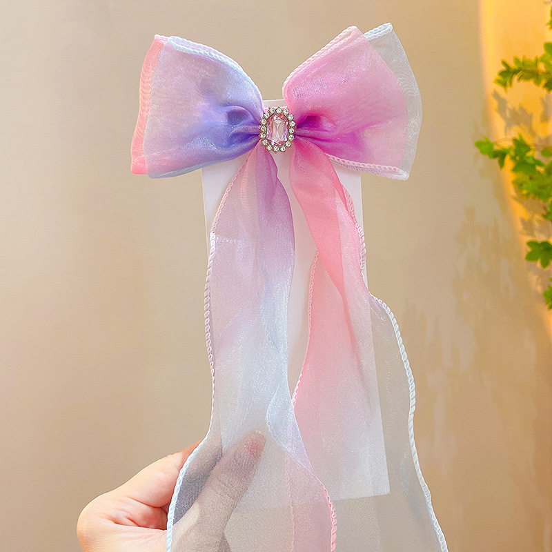 Diente para niños, banda para el cabello, lazo para el cabello, horquilla para el cabello trenzado, princesa para niñas, cinta larga, accesorios para el cabello para niñas de verano