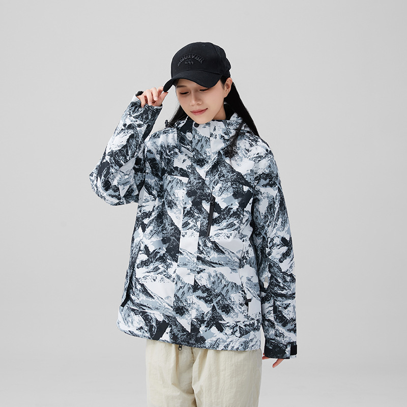 Luotuo ropa de asalto al aire libre para mujeres a prueba de salpicaduras 3 - en - 1 desmontable montaña ropa de montaña abrigo impermeable a prueba de viento y cálido