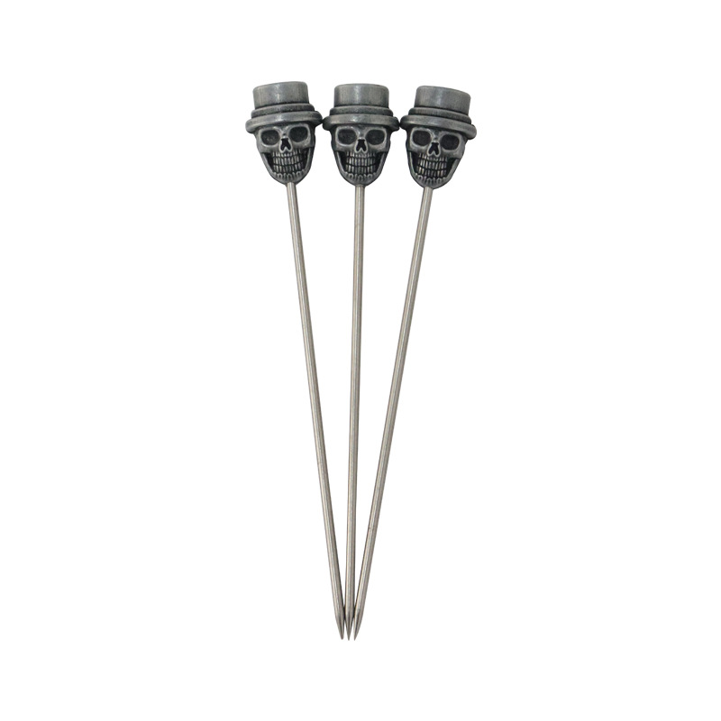 304 de acero inoxidable ensalada vino cóctel aguja decorativa animal fruta palo transfronteriza con una variedad de ventas directas de la fábrica