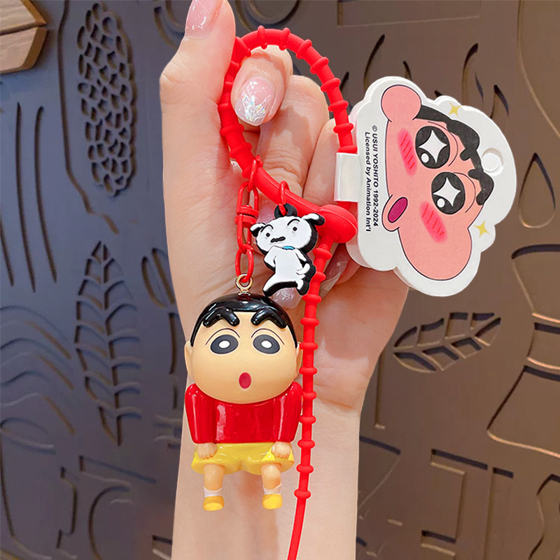 正規版の漫画のクレヨンの小さい新しい公仔のシリーズのキーホルダーのカップルのカバンは自動車のキーチェーンの贈り物の卸売りを飾ります。|undefined