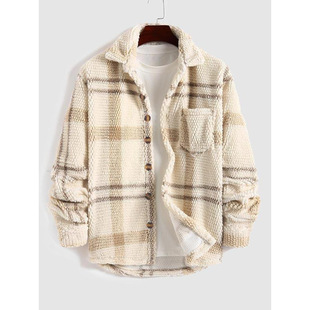 P 60338LPlaid Fleece Jacket �����w��ë�q�A�����uͨ�W����