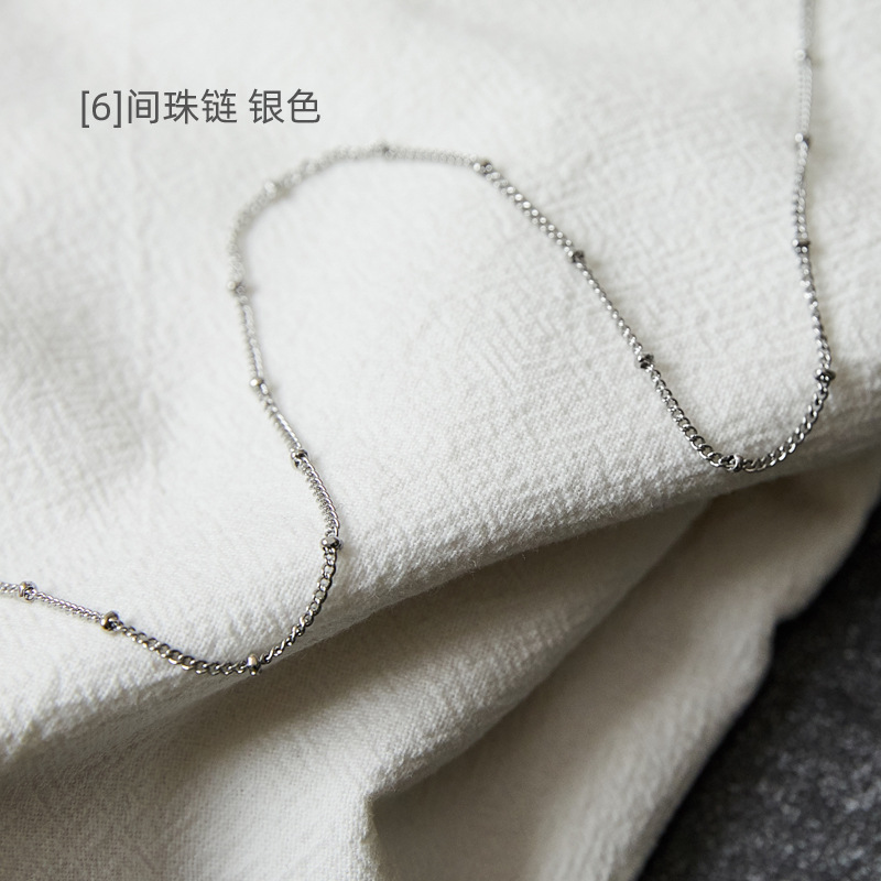 [6] 구슬 체인 실버 60cm