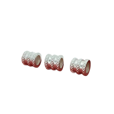 Small Waist-Shaped Fortune Beads, Pure Silver 3D: Zərgərlik ara hissələri