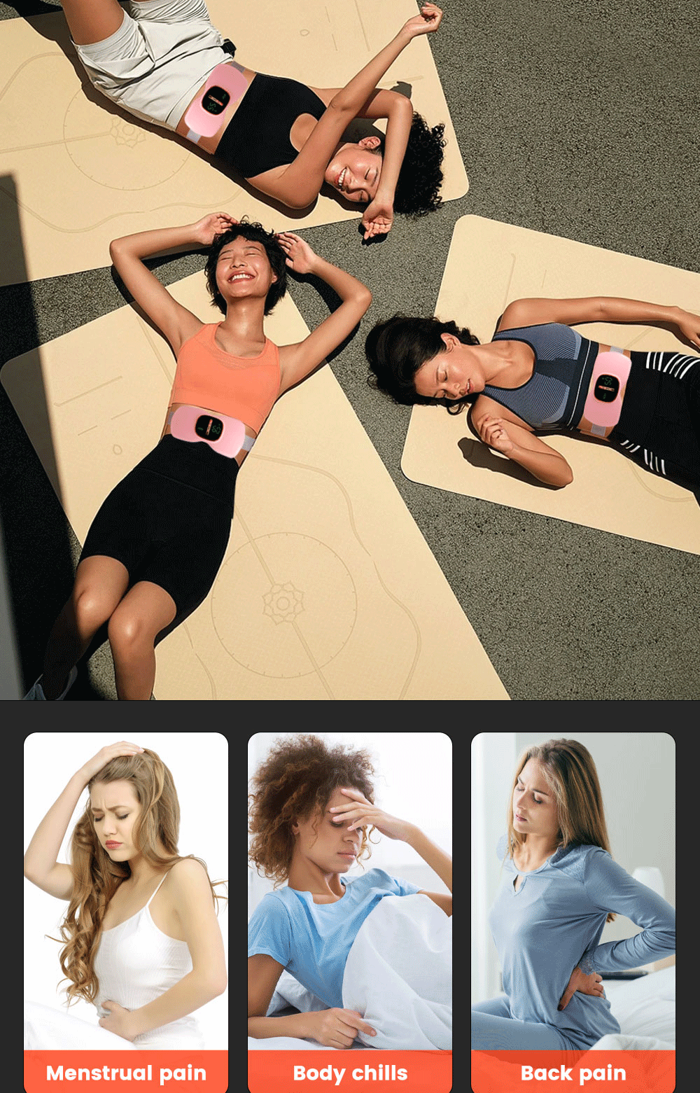 新品暖宫腰带礼盒宫寒加热大姨妈神器女生月经期痛经电热按摩神器