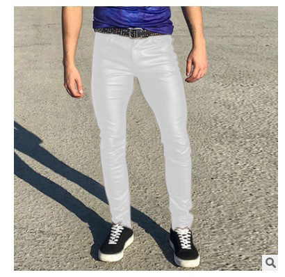 2024 Pantaloni in pelle punk per abbigliamento da prestazione casual in PU nuovo colore primavera 2024_voghion.com