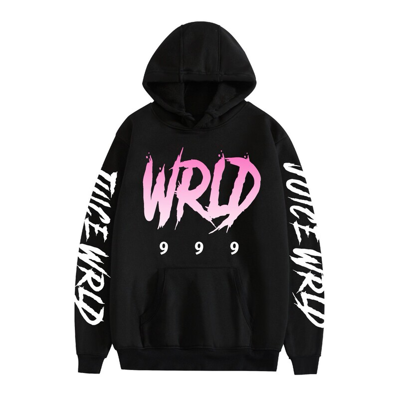 Cross-Border New Juice Wrld Hip-Hop Singer Peripheral Printed Casual Loose Trendyy Men's and Women's Pure Cotton Hoodies Cross-Border New Juice Wrld Hip-Hop Singer Peripheral Printed Casual Loose Trendyy Men's and Women's Pure Cotton Hoodies