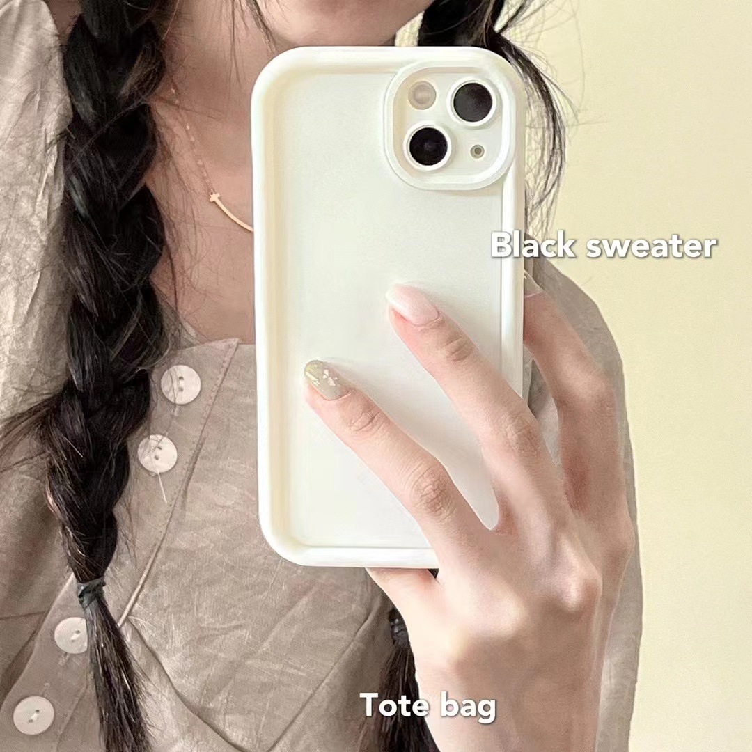 Simple dopamina color sólido para Apple 13PROMAX teléfono caso iPhone14 hembra 12Pro/11 suave 14PM