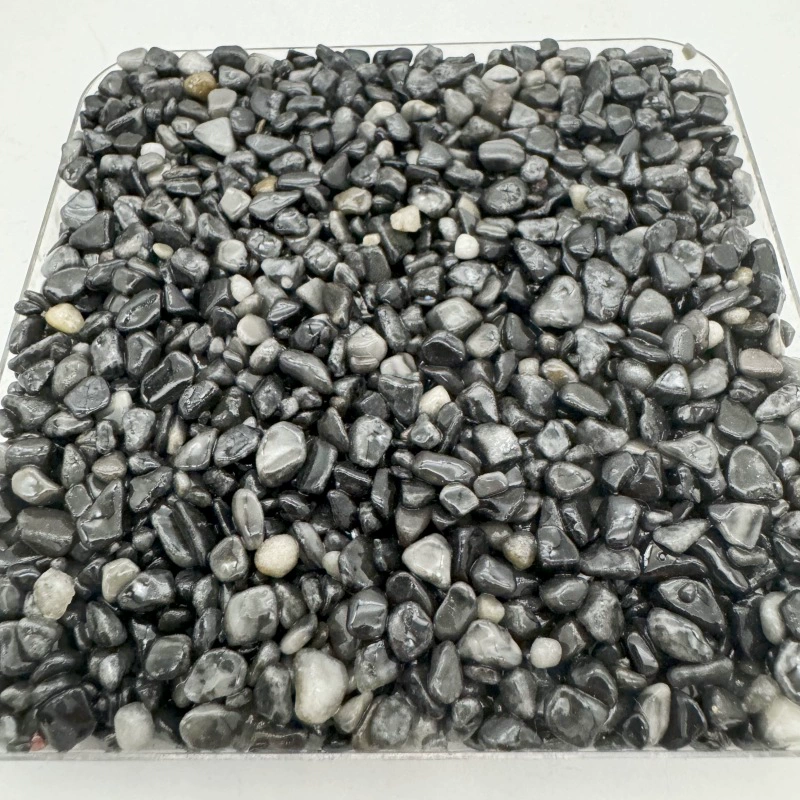 Factory supply blush red pebbles permeable floor terrazzo red stone washed stone glue stone