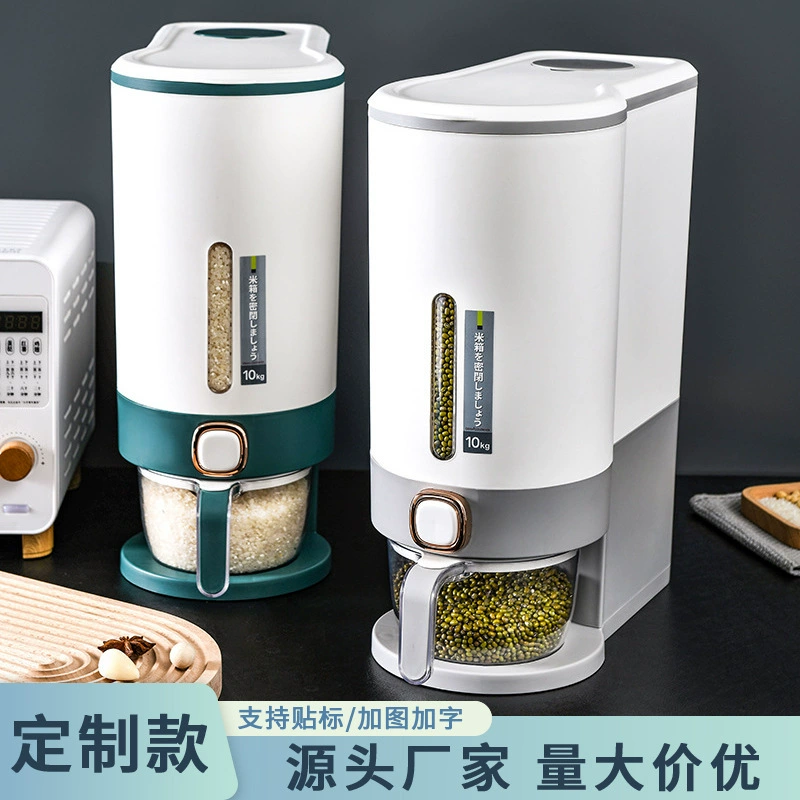 Ведро для риса, защищенное от насекомых, влагостойкий герметичный ящик для хранения бытовых хлопьев, резервуар для хранения зерна, рисовая емкость для риса, мука, рисовая Емкость