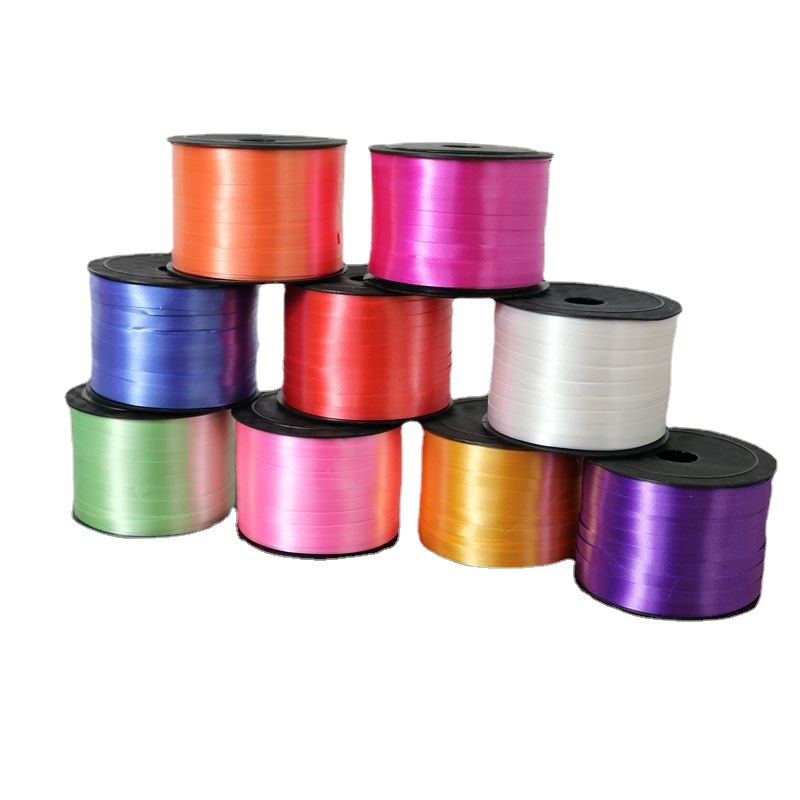 Festival de boda al por mayor suministros globo cinta atado globo cuerda globo cinta lazo 5mm ancho 100 código perla cinturón