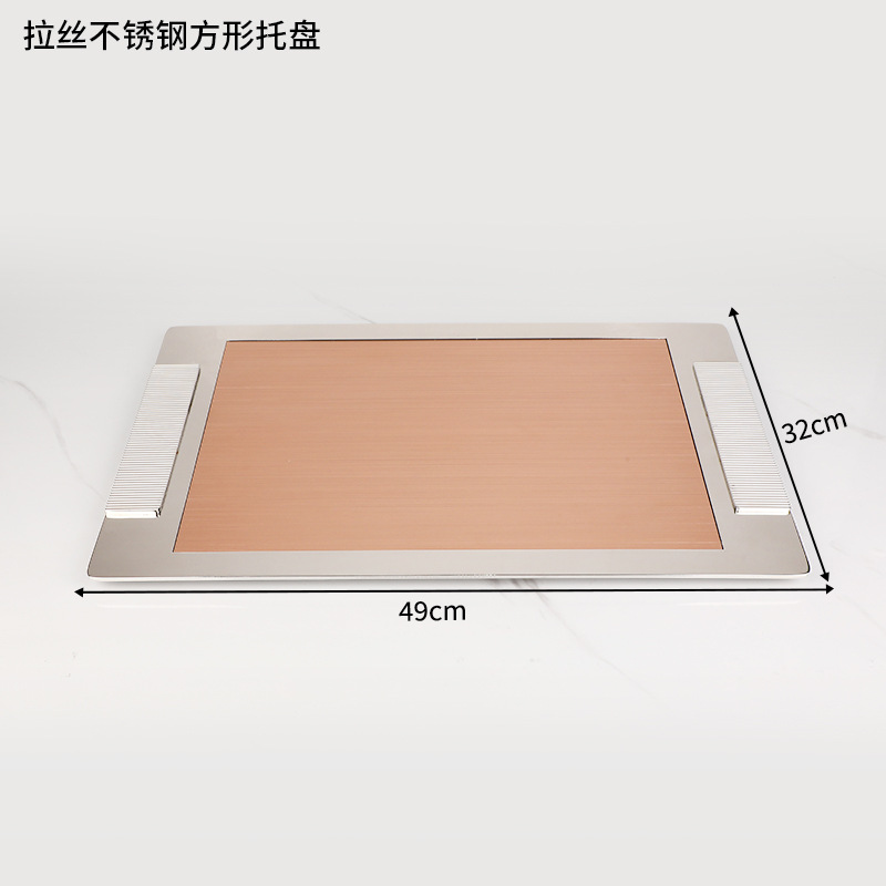 Ktv acero inoxidable cepillado conjunto completo suministros de Decoración de mesa caja de negocios Cenicero plato de fruta Luz de lujo decoración de escritorio traje