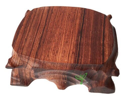 Teapot vase basin purple sand teapot Buddha statue incense burner strange jade stone solid wooden ornaments mahogany base wholesale