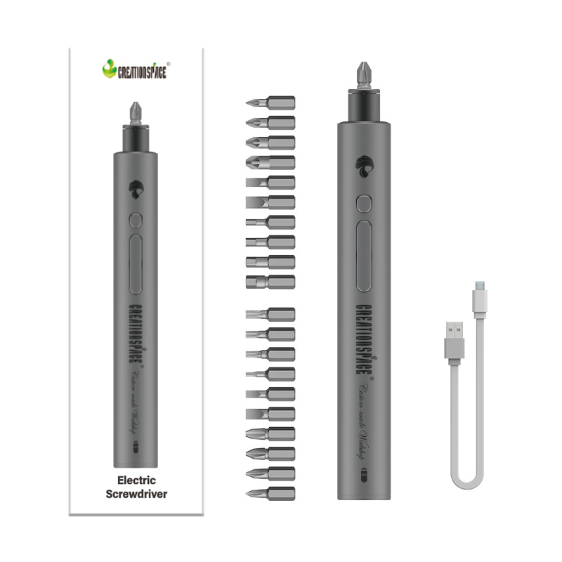 厂家供应creationspace扭力调节电动螺丝刀套装锂电充电航模电批|ms