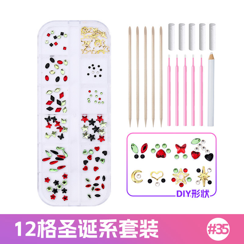 希音の熱い販売の歯のドリルのセットの平底の愛の馬の目のドリルの多種の型番の美の歯の飾りはツールのセットを持ちます。|undefined