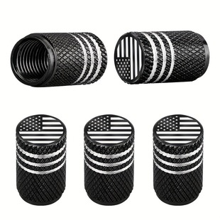 Cross-border commodity car tire U.S. flag decorative valve cap multi-logo can be fixed air nozzle core cap