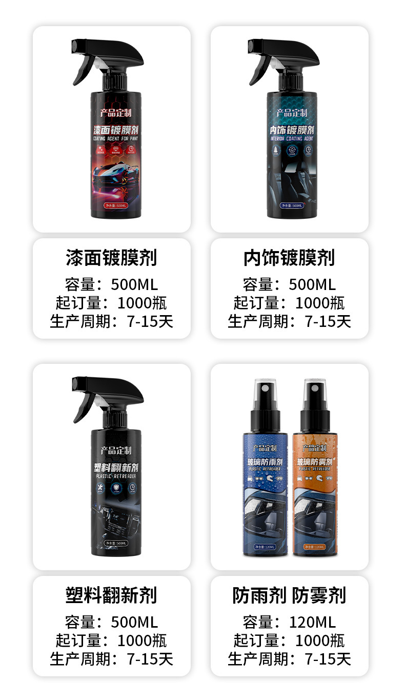 Car Glass Rainproof Spray Rearview Mirror Rainproof Film Artifact Front Windshield Reversing Mirror Reflector Water Repellent