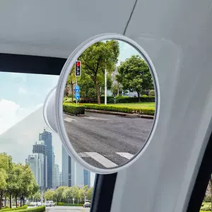 【New Simple Design】Home-use three-wheeled delivery vehicle rearview mirror with suction cup mount and wide-angle rear view