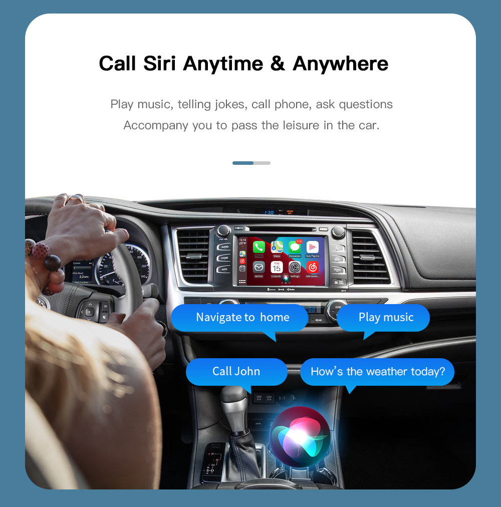 Applicable to overseas Toyota wireless carplay interconnection Android auto smart car navigation module cross-border