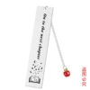 Sqd010 bookmark double -sided drawing silver