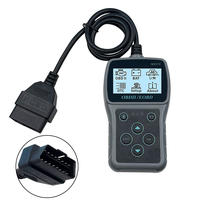 Nuevo obd Detector de fallas del coche Detección de la batería Diagnóstico del coche OBD2 Scanner MS310