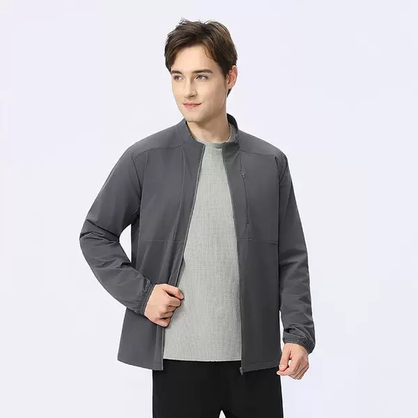 Men's 2025 New Style Stand Collar Sports Softshell Jacket Casual Versatile Fashion Coat