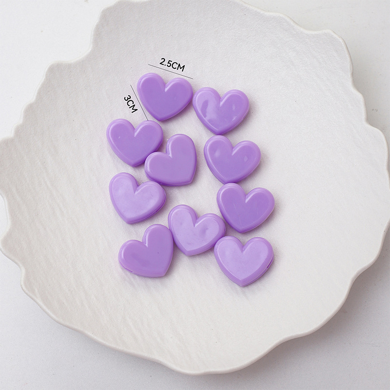 Clip pequeño de amor de color de pensamiento de siete colores, color lindo de plástico, ramo fresco, accesorios de tarjeta, material de bricolaje