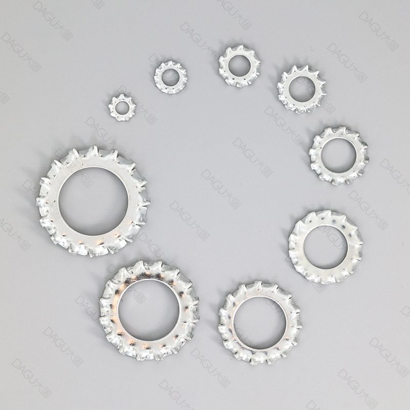 Multi-tooth inner and outer multi-tooth gasket lighting inner serrated outer serrated gasket lock washer inner serrated manufacturer wholesale