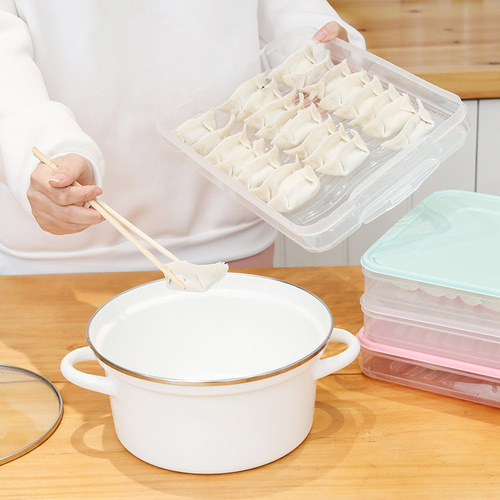 Multifunctional dumpling box dumpling quick-frozen dumpling chaos box refrigerator crisper household egg dumpling storage box