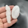 阿富汗观音白玉莲花白玉